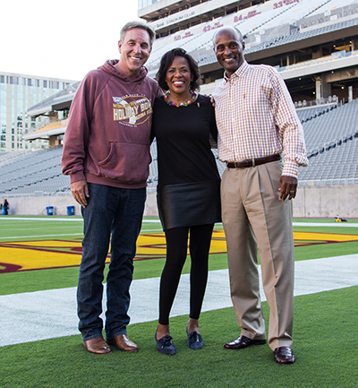 Jack Furst, Colleen Jennings-Roggensack and Ray Anderson