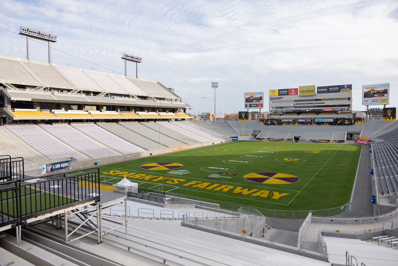 Sparky's Fairway: Golf on Frank Kush Field at Mountain America Stadium