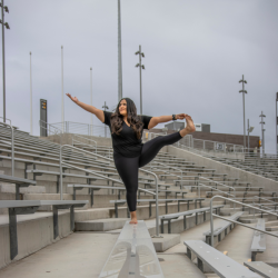 Stadium Yoga outdoors
