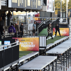 Wide side shot of Sparky's Fairway bays