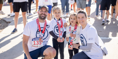 Family at the 9/11 Heroes run 
